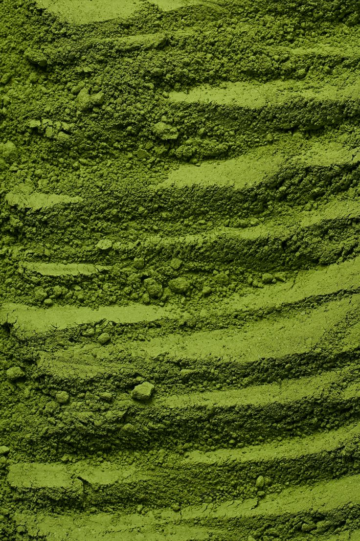 Close-up of vivid stone-ground matcha powder